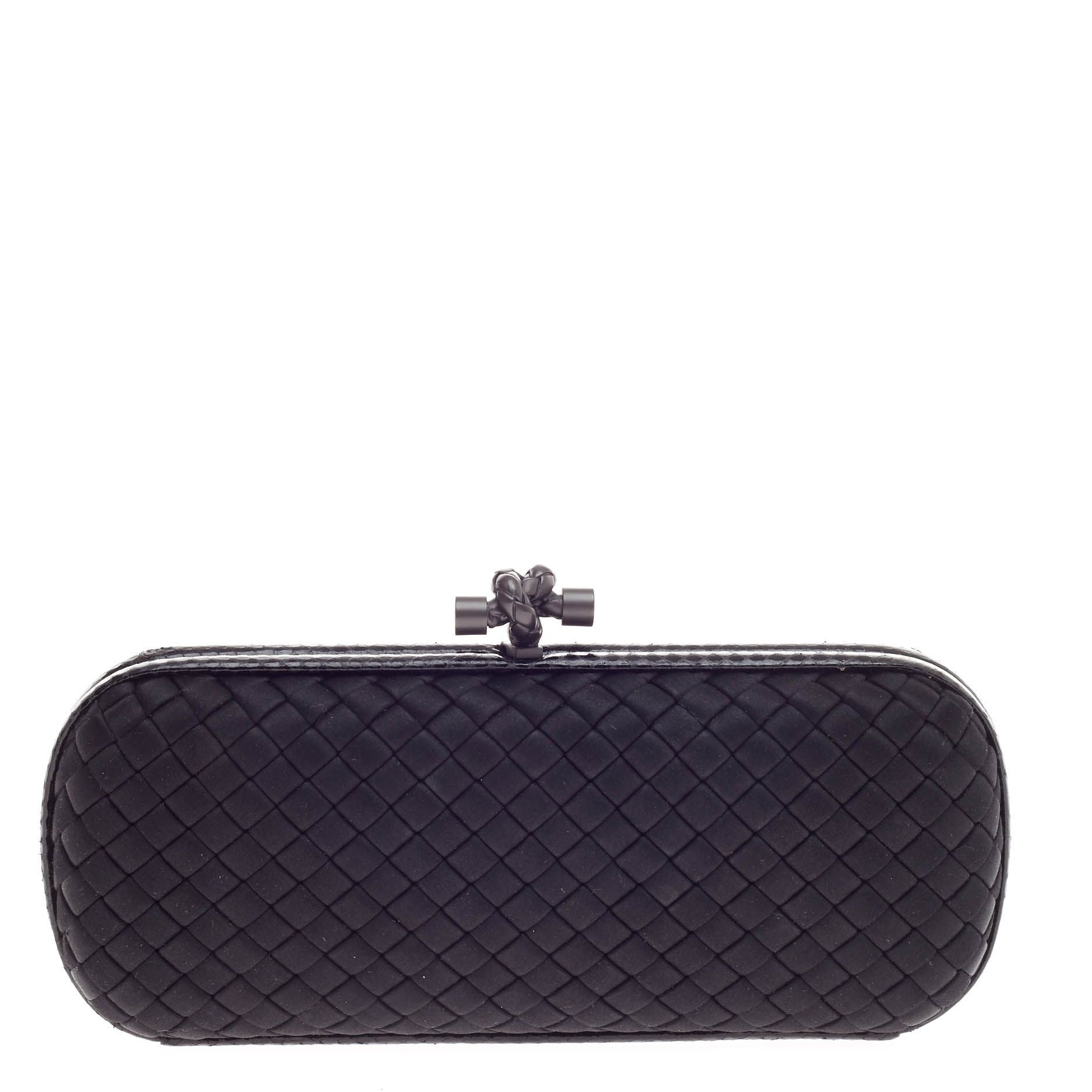 Box Knot Clutch Satin Long