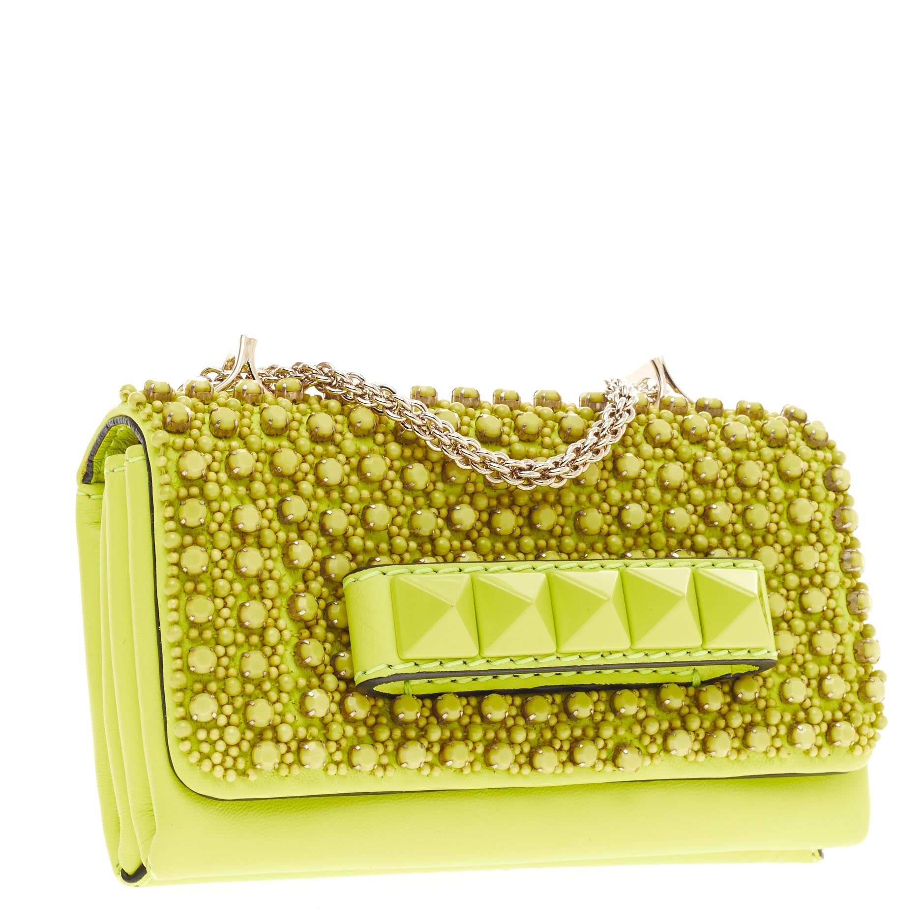 Va Va Voom Clutch Beaded Leather Small
