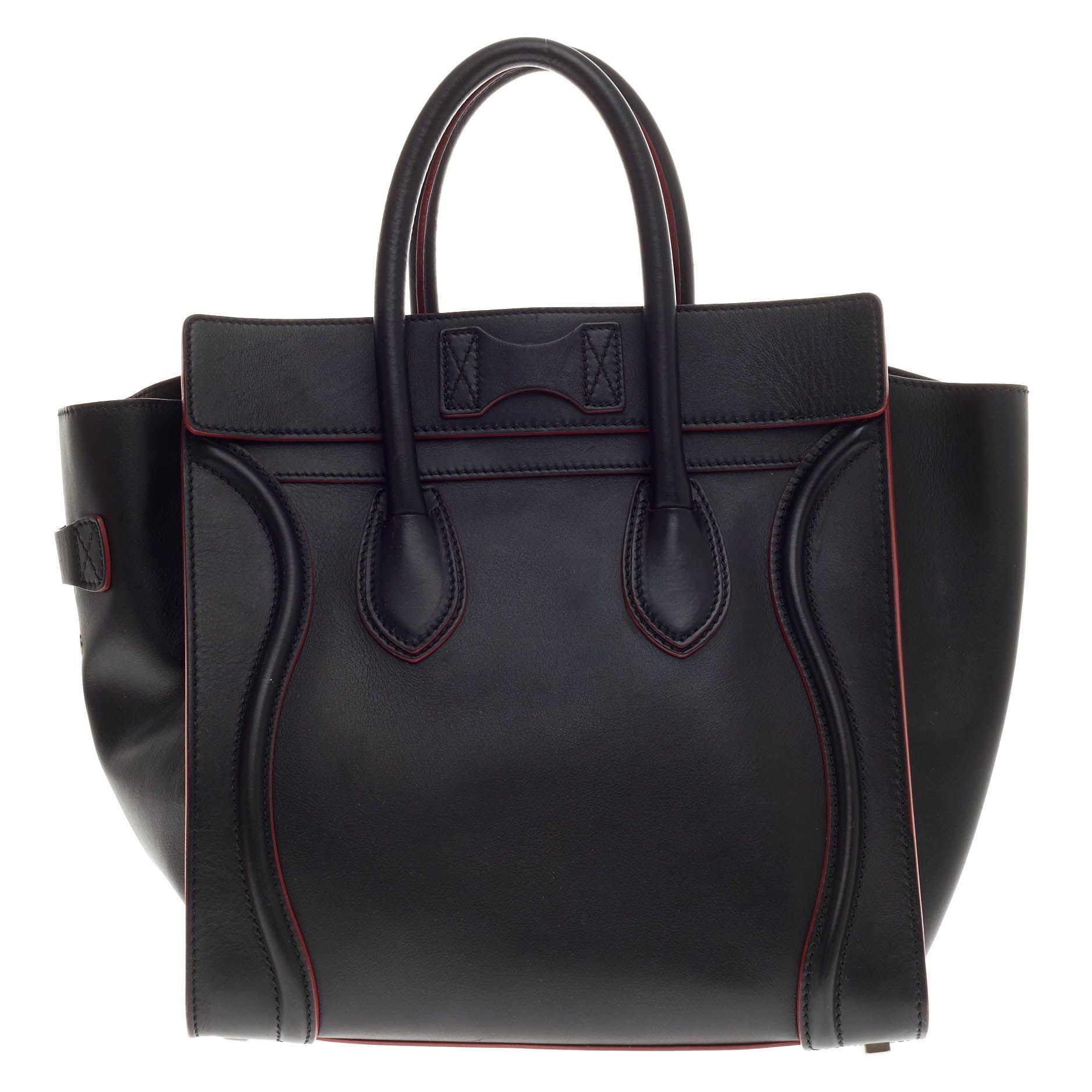 Luggage Handbag Smooth Leather Mini