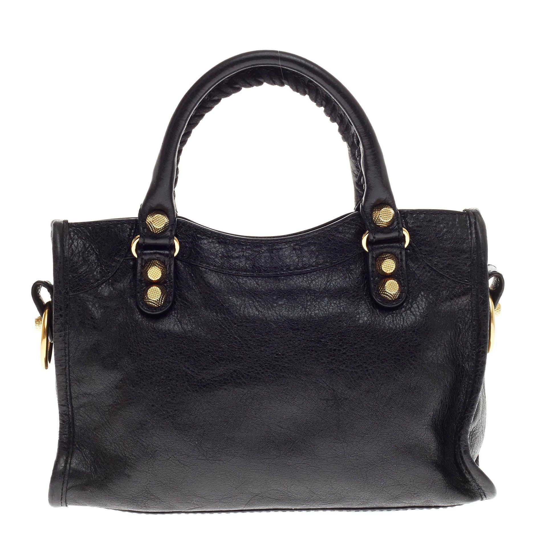 City Giant Studs Handbag Leather Mini