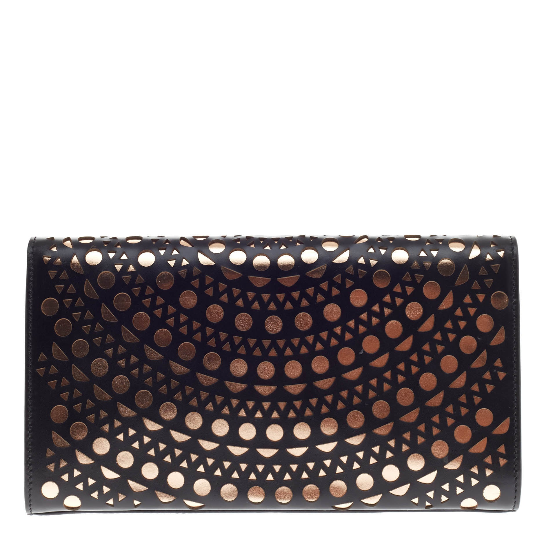 Flap Clutch Laser Cut Leather Small