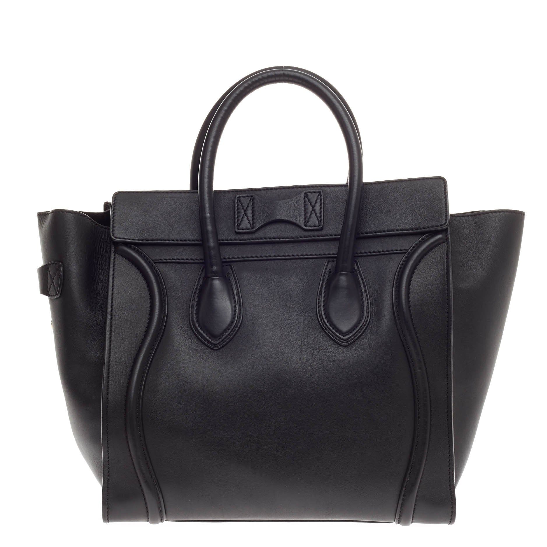 Luggage Handbag Smooth Leather Mini