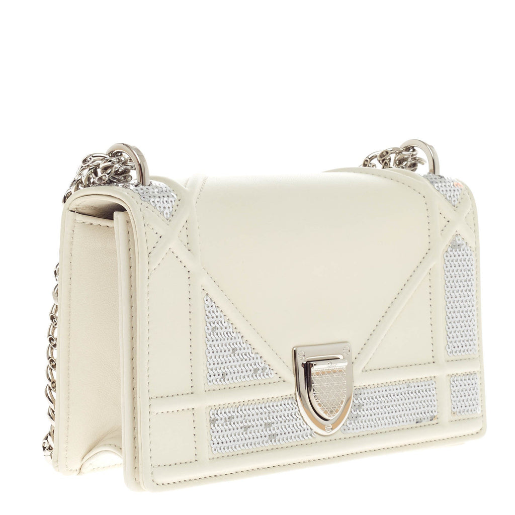 Diorama Flap Bag Sequin Embellished Lambskin Mini