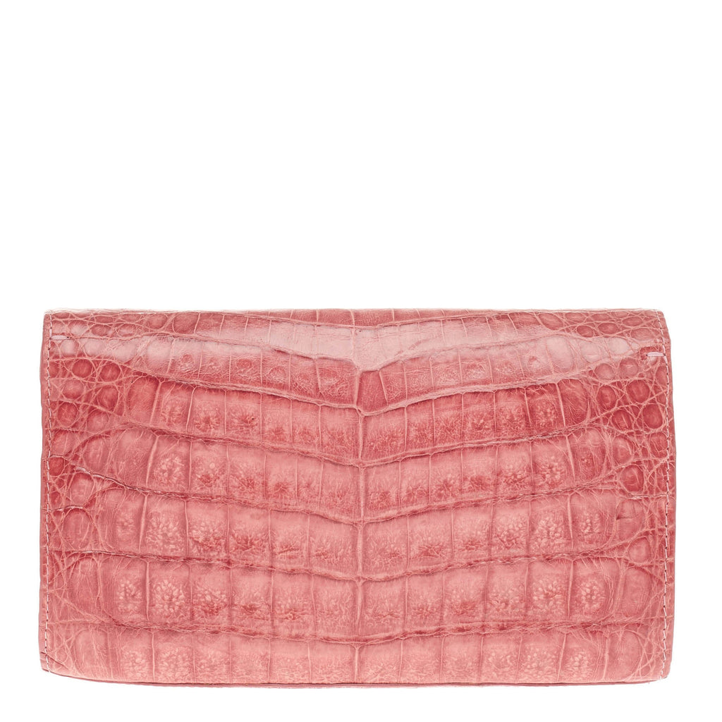 Flap Clutch Crocodile Small