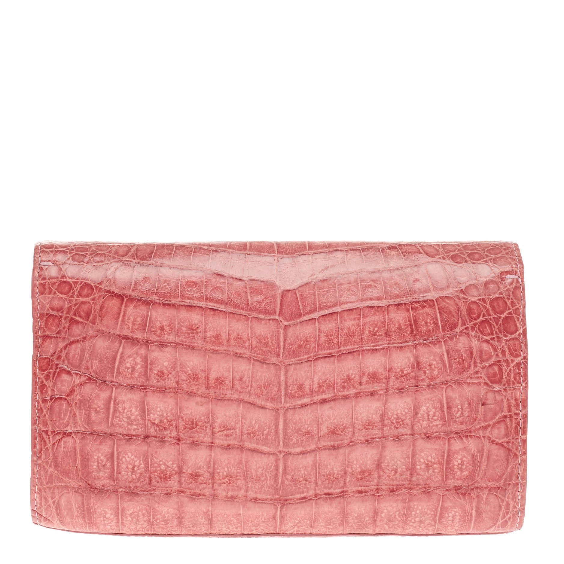 Flap Clutch Crocodile Small