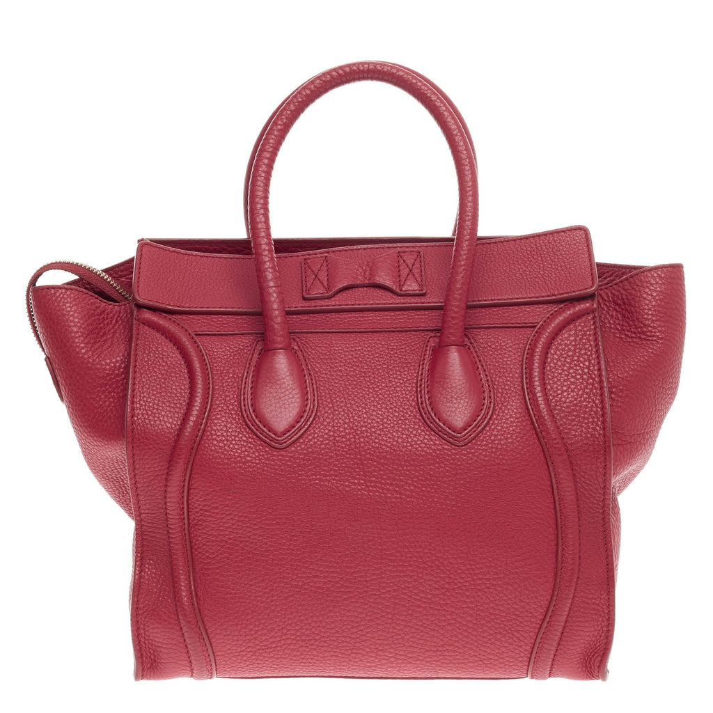 Luggage Handbag Grainy Leather Mini