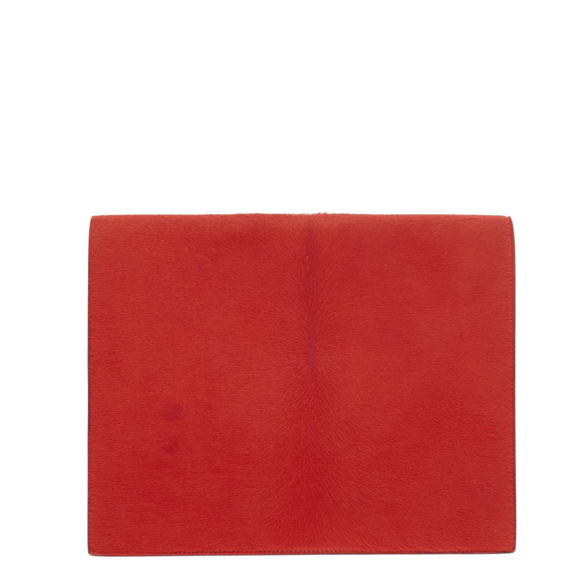 Double Flap Clutch Pony Hair