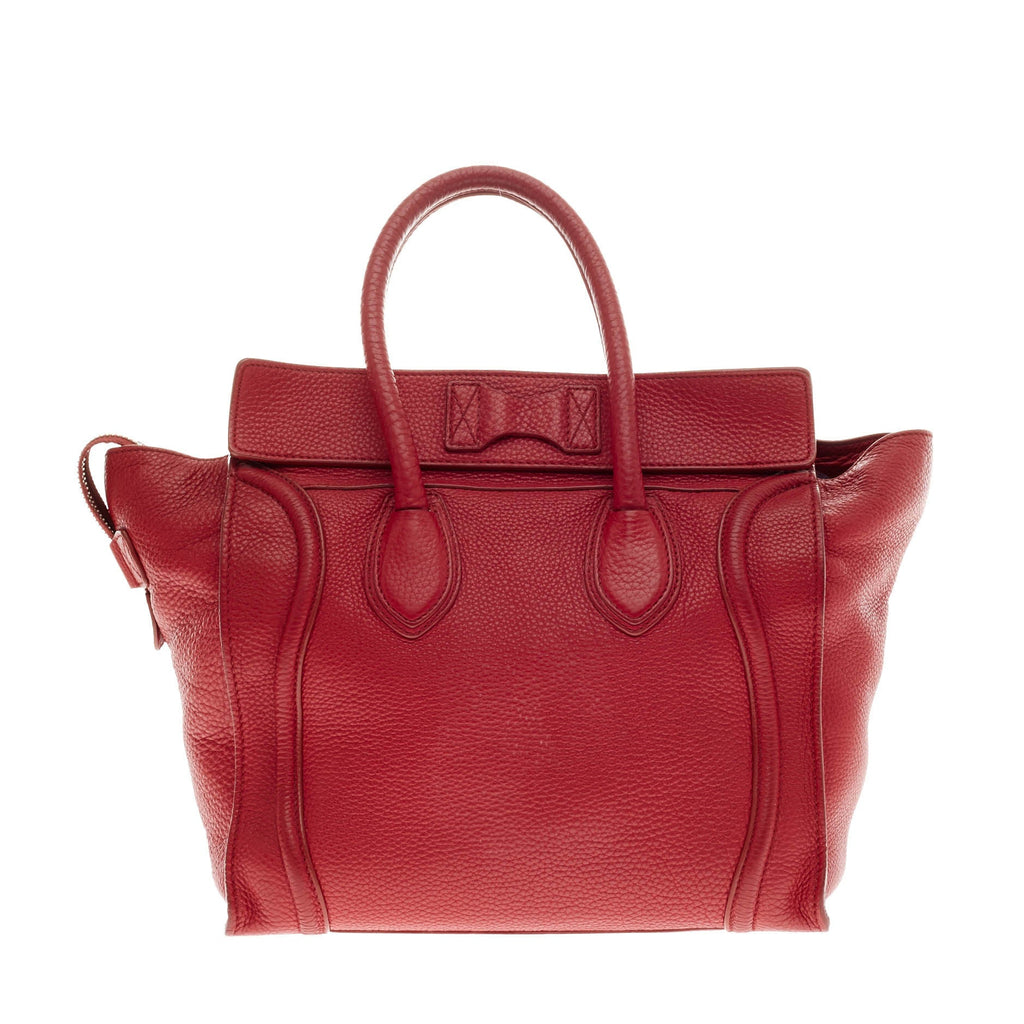 Luggage Handbag Grainy Leather Mini