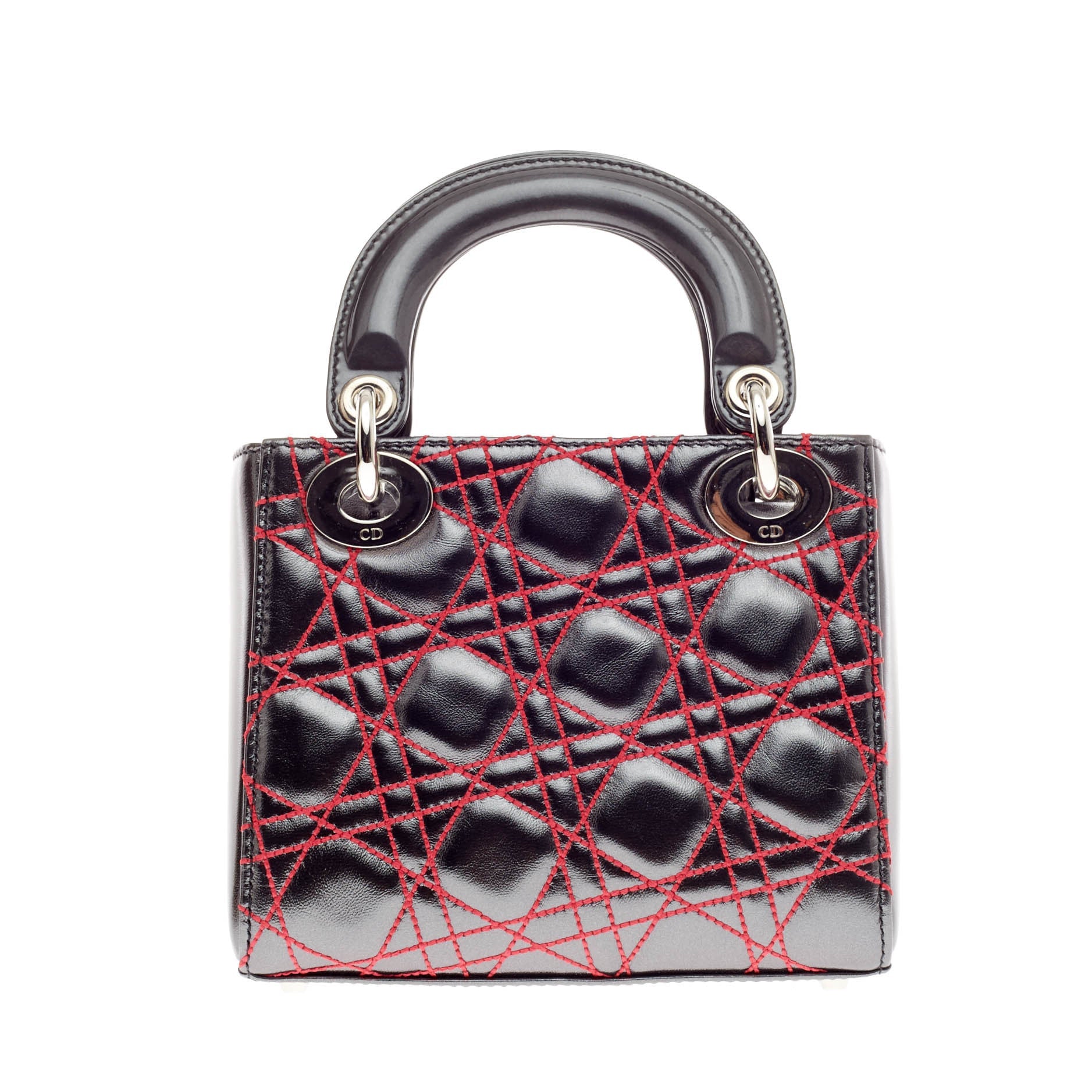 Lady Dior Handbag Limited Edition Anselm Reyle Patent Mini