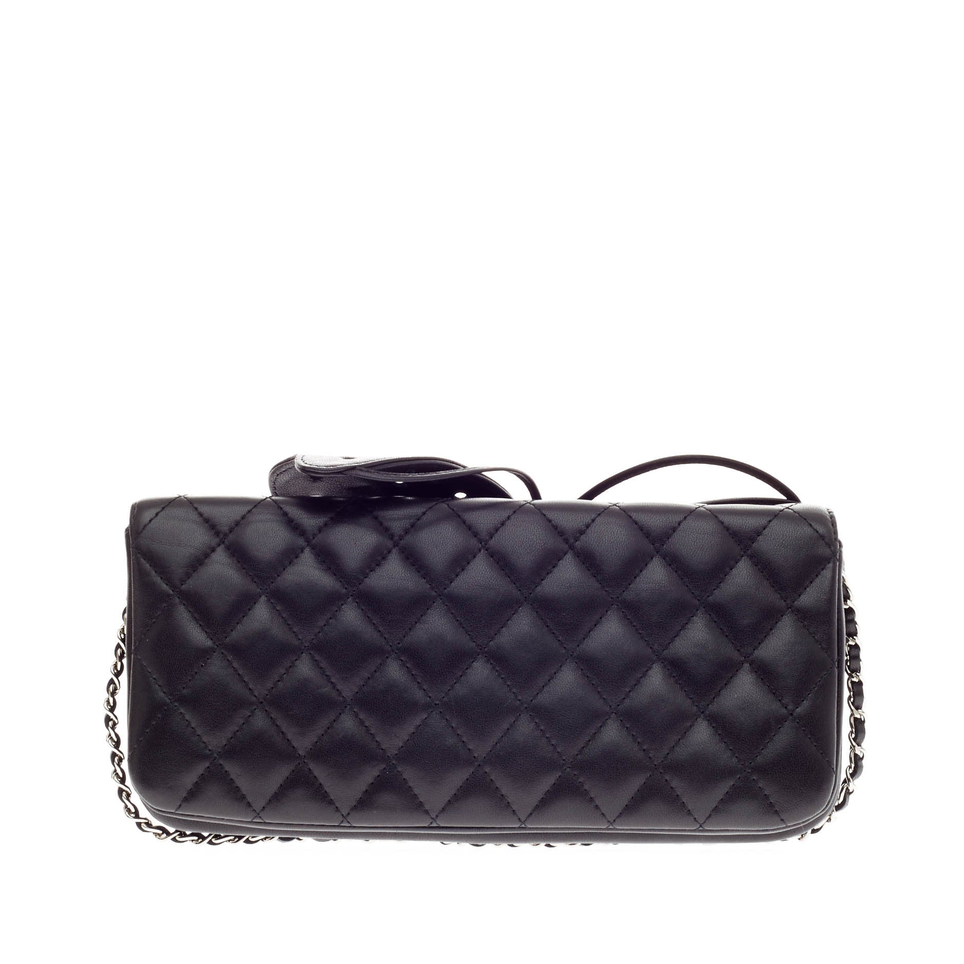 Butterfly Clutch Perforated Leather