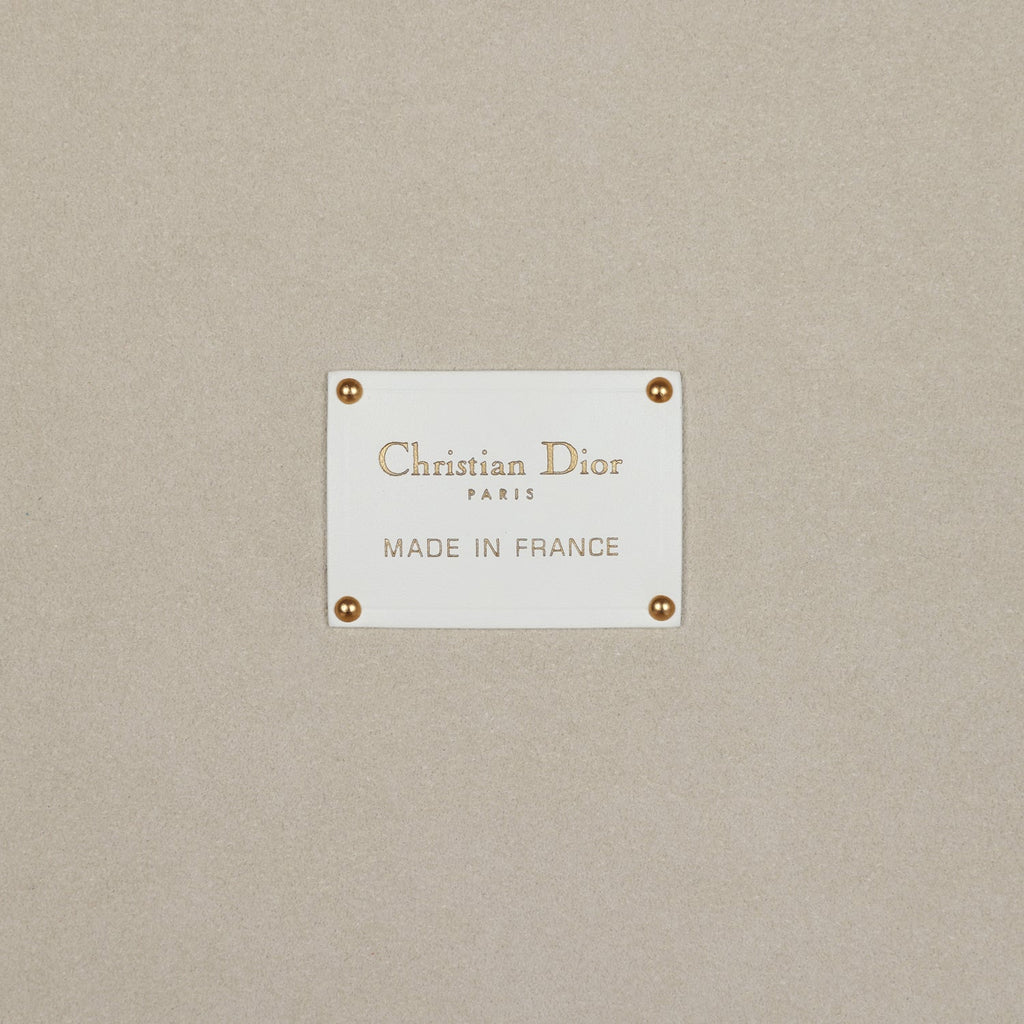 Christian Dior Micro Lady Dior with Small Trunk Multicolor Embroidered Calfskin Light Gold Hardware