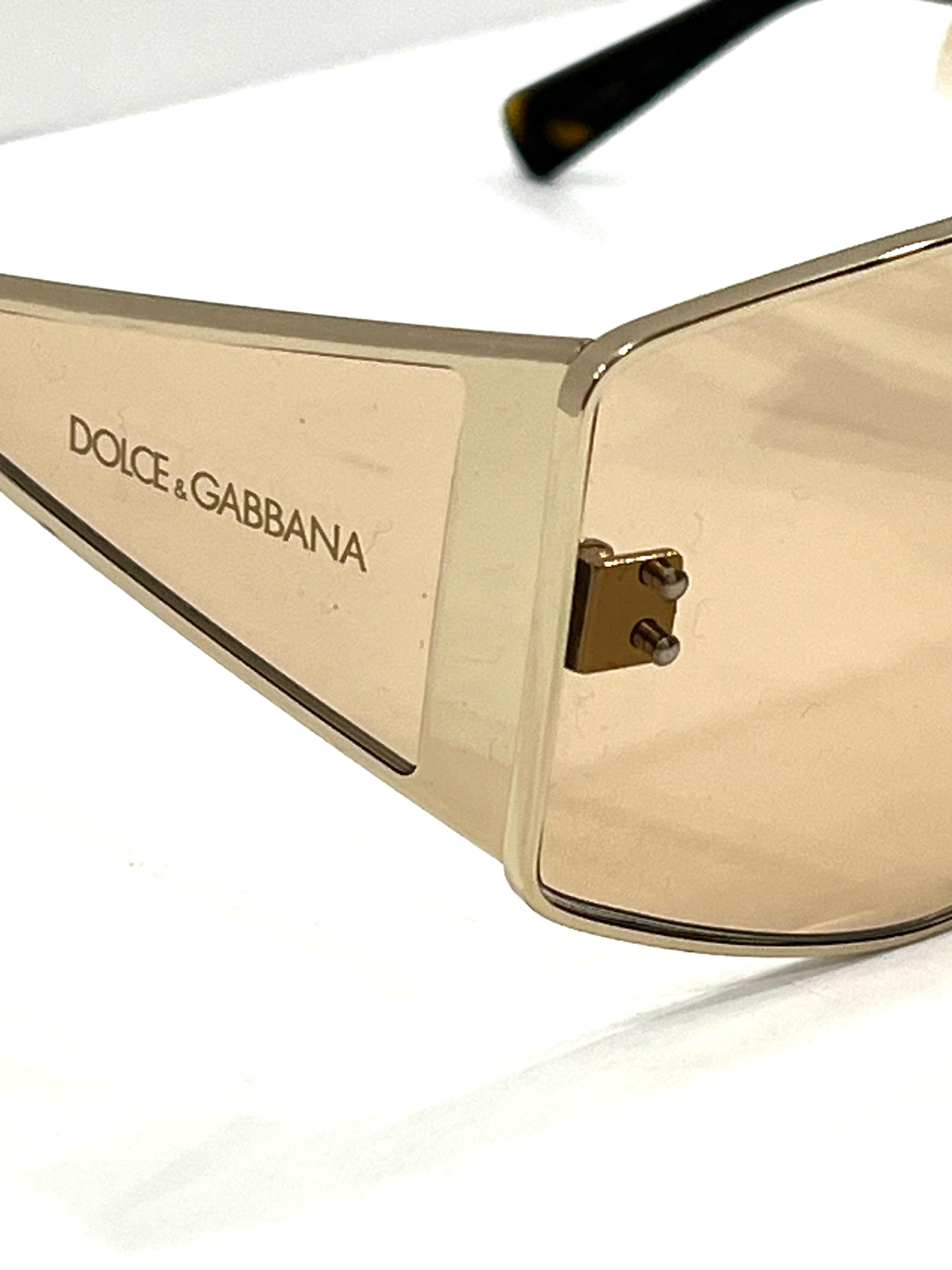 DOLCE & GABBANA DG2305 SHIELD SUNGLASSES