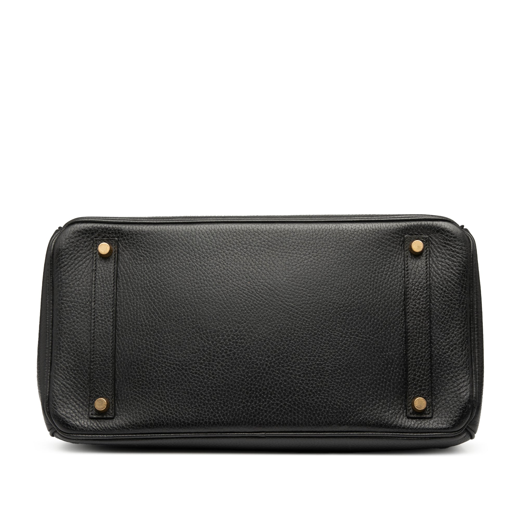 Birkin Handbag Black Ardennes with Gold Hardware 35