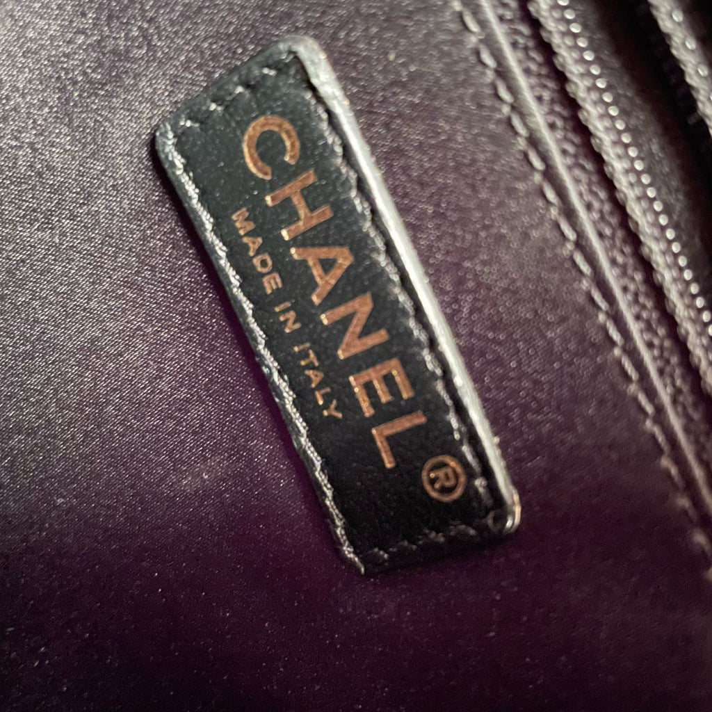 Chanel Black Grand Shopping Tote GST Bag in Caviar Leather with Gold Hardware