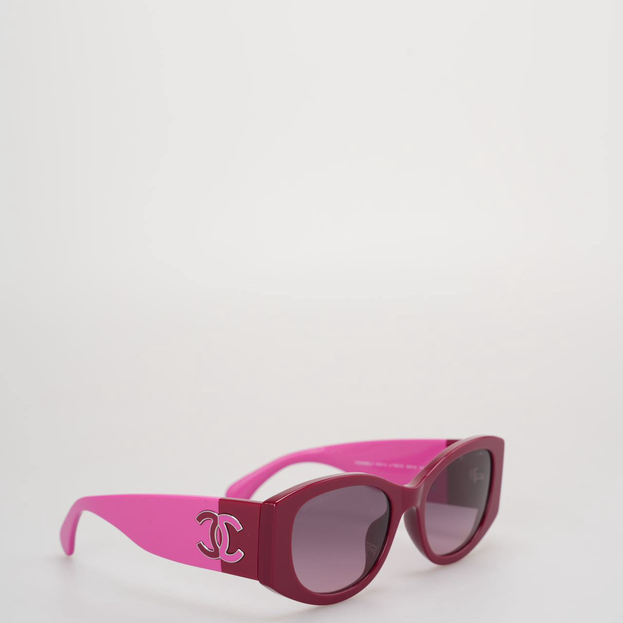 Chanel Oval Sunglasses CH5524 Red and Pink