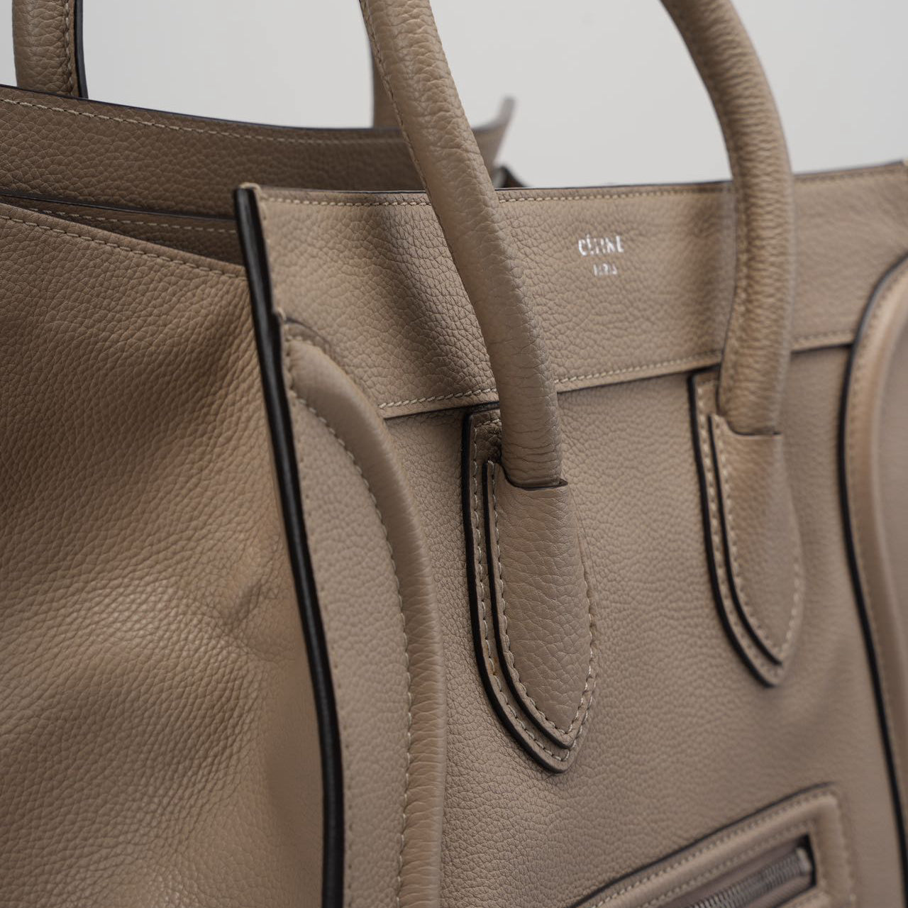 Celine Gray Luggage Tote Leather Bag 2012