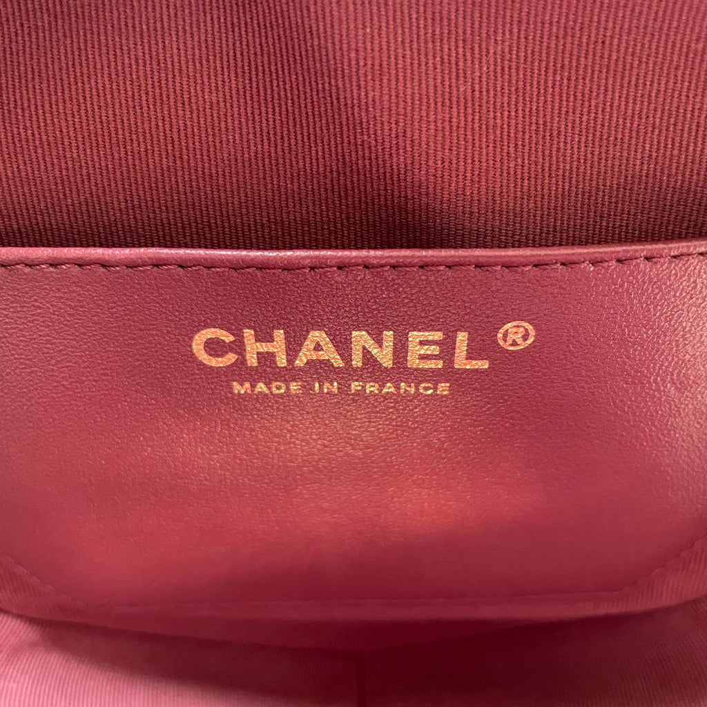 Chanel Lambskin Quilted CC In Love big Heart Clutch With Chain in Black