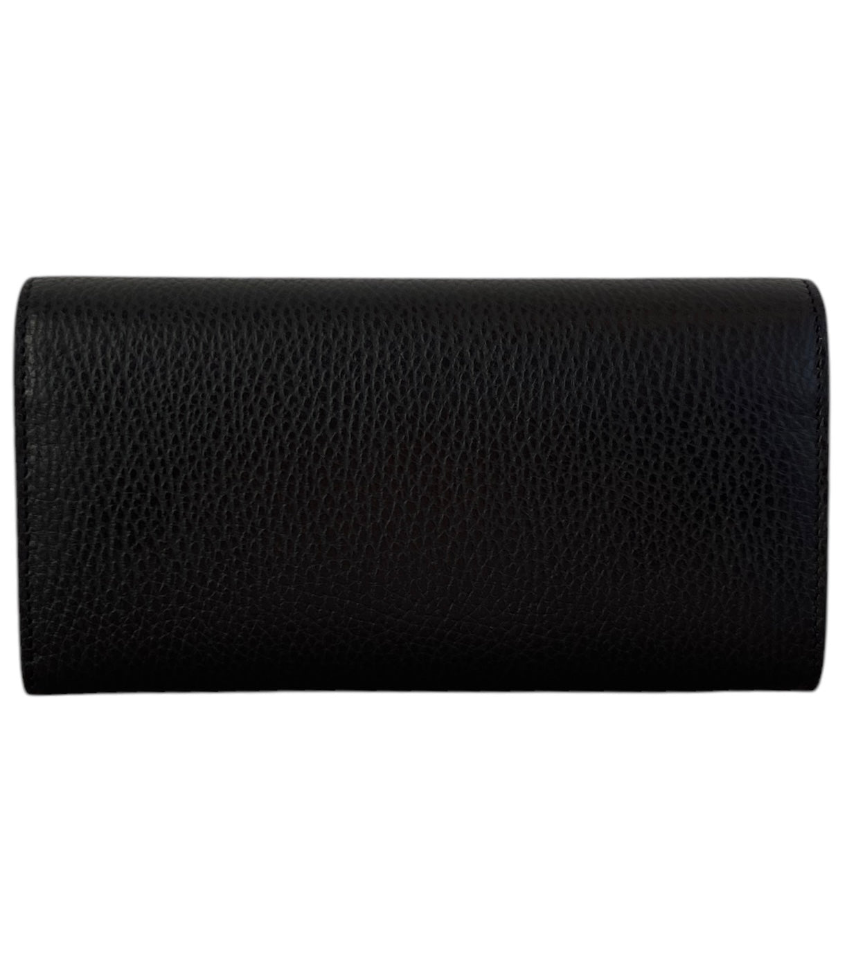 Gucci Long Black Leather weather Wallet