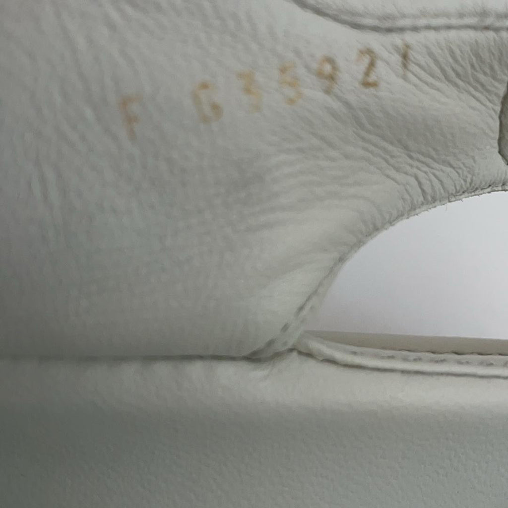 Chanel White Dad Sandal Lambskin Size 39