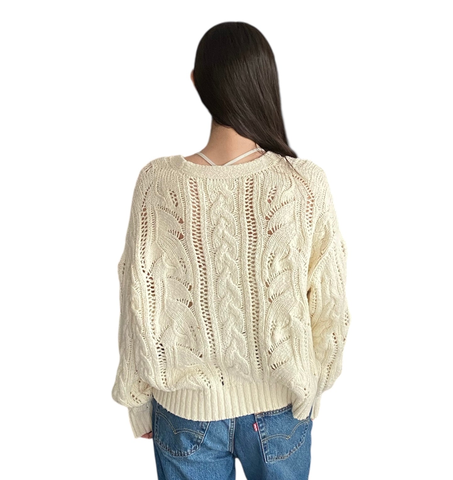 Jenni Kayne Ivory Cable igan - S