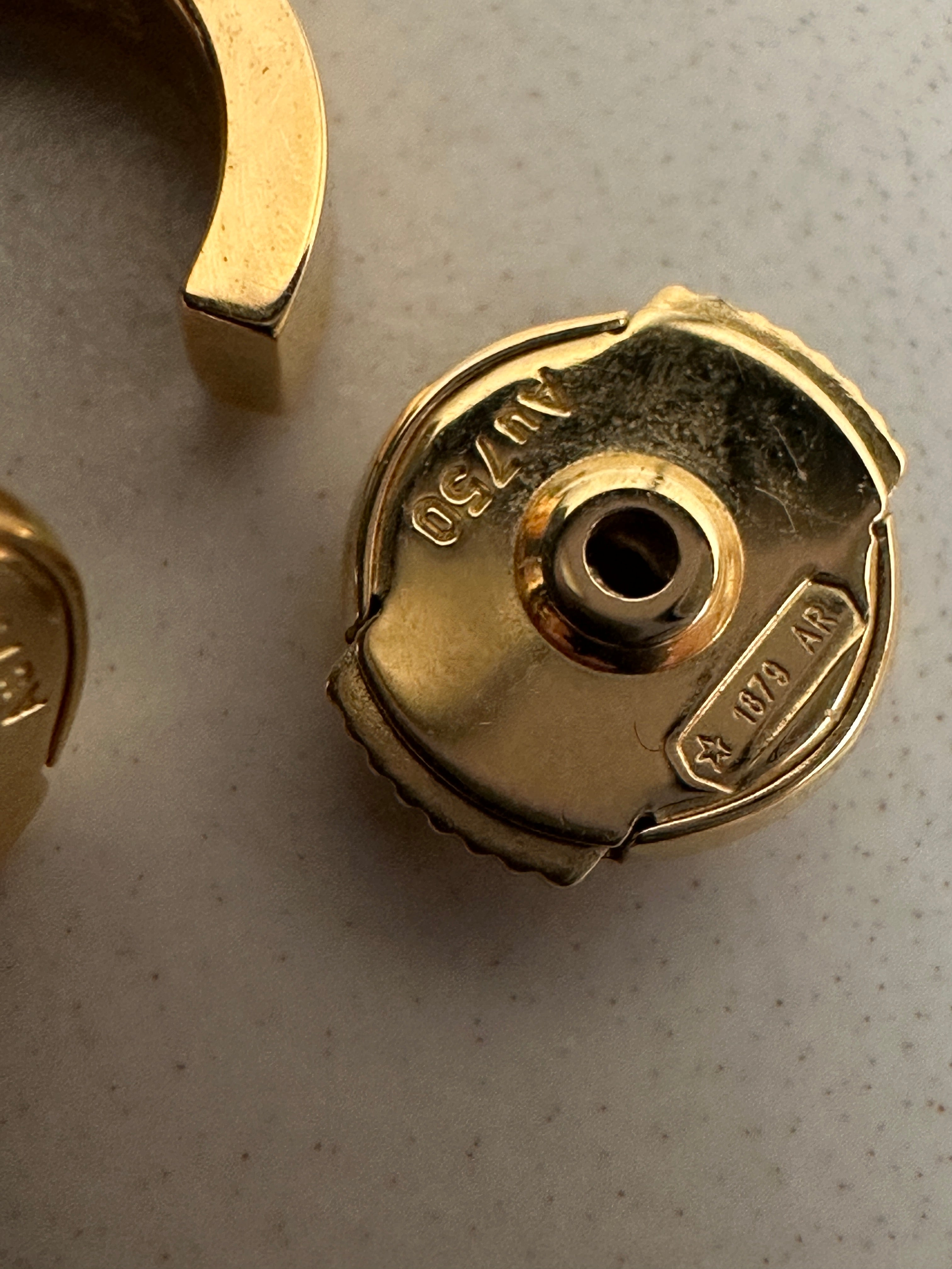 Cartier 18k Yellow Gold Love Hoop Earrings Small Model