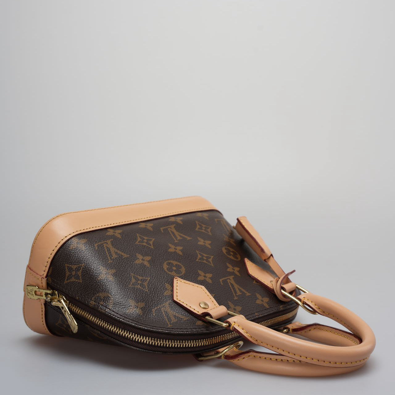 Louis Vuitton Alma BB Monogram Brown Shoulder Bag 2014