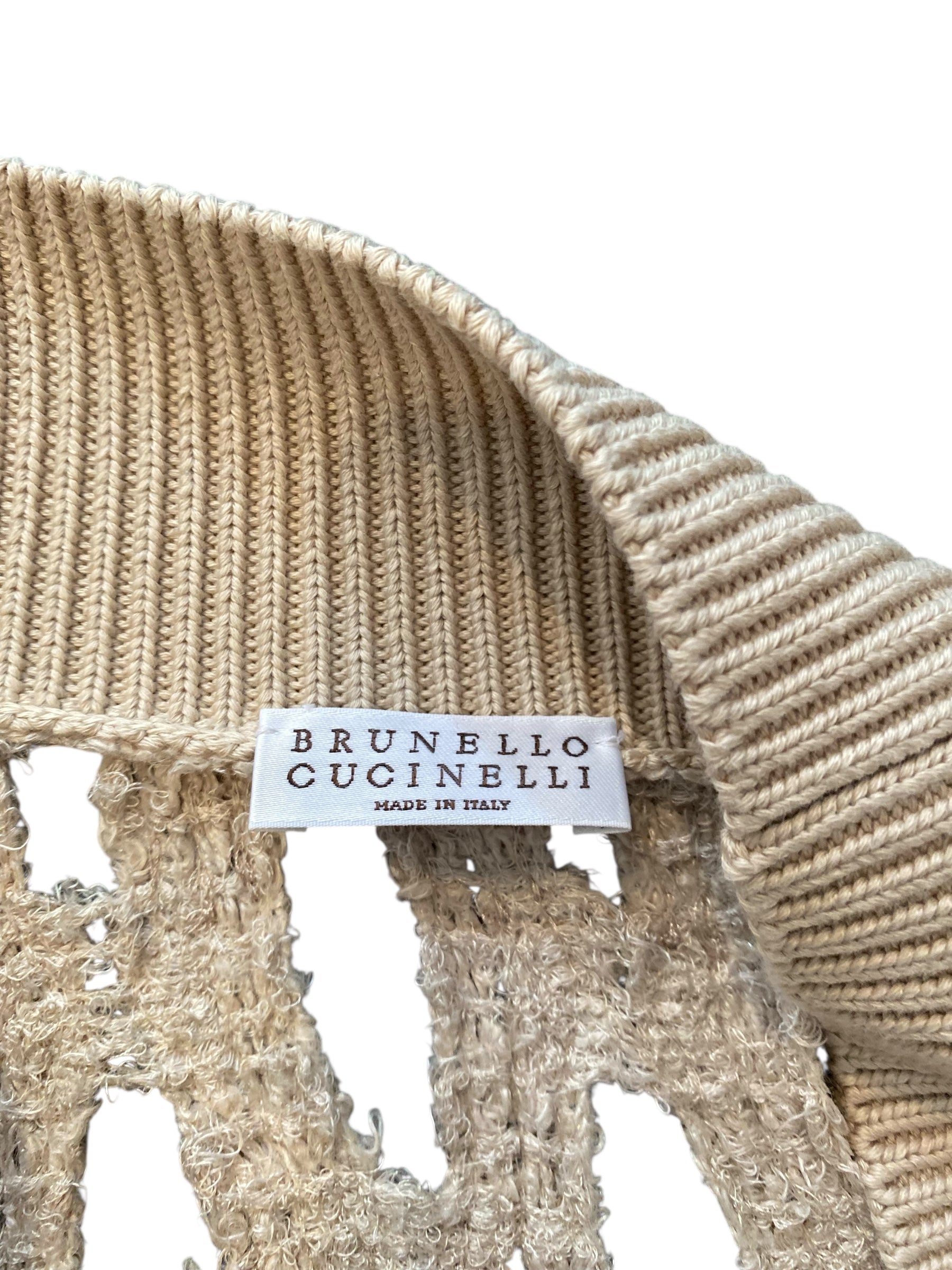 Brunello Cucinelli Knit Sequin Cutout igan - IT 44 / US 8