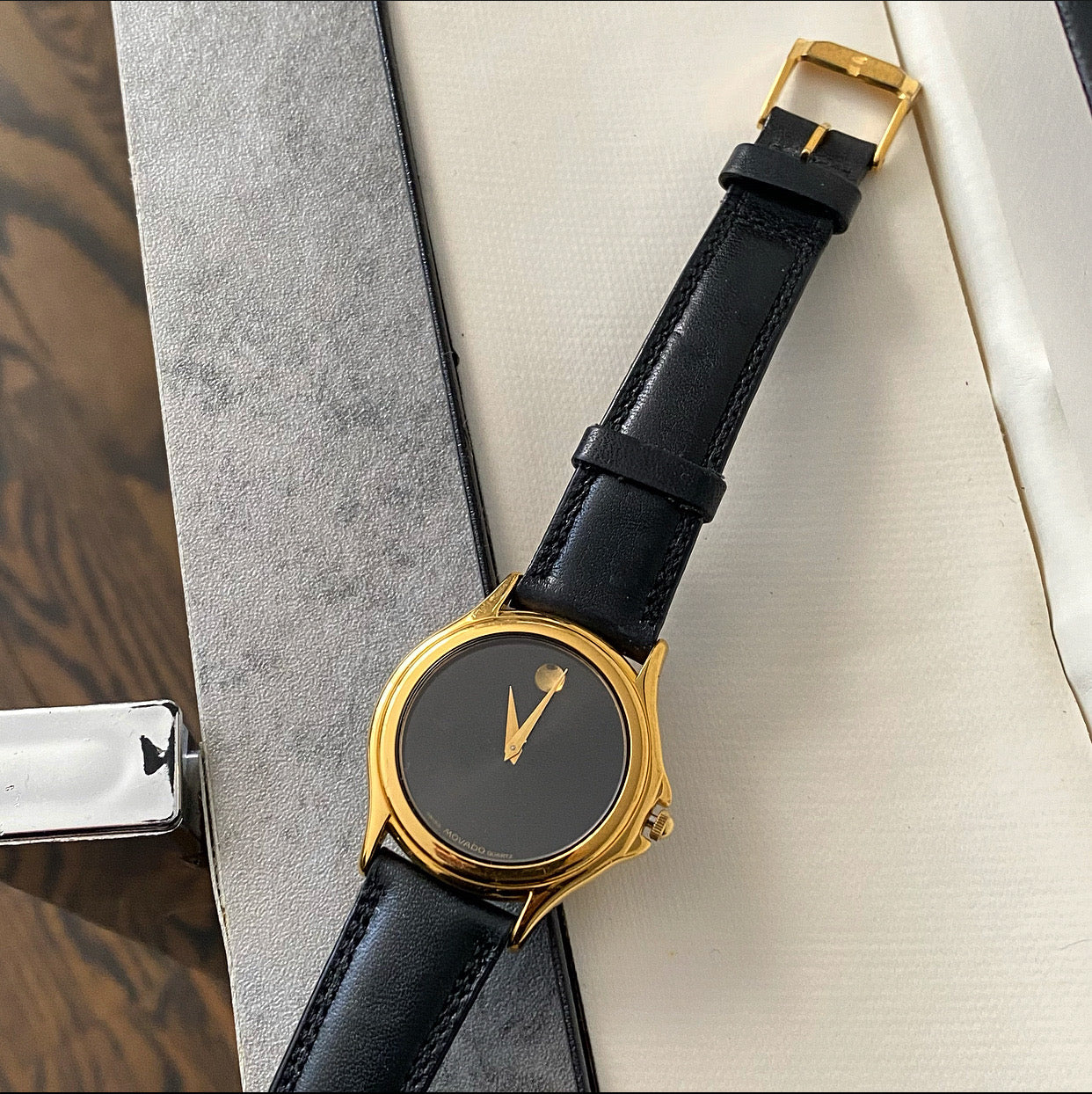 Vintage Ladies Movado Museum Classic Wrist Watch