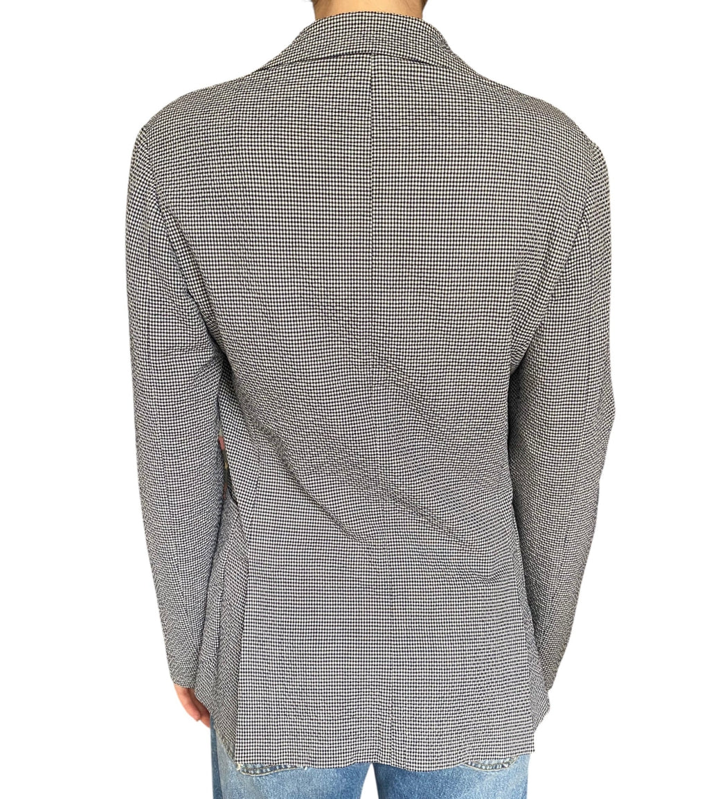 Fabiana Filippi Seersucker Check Blazer - 42 / US 6 / S