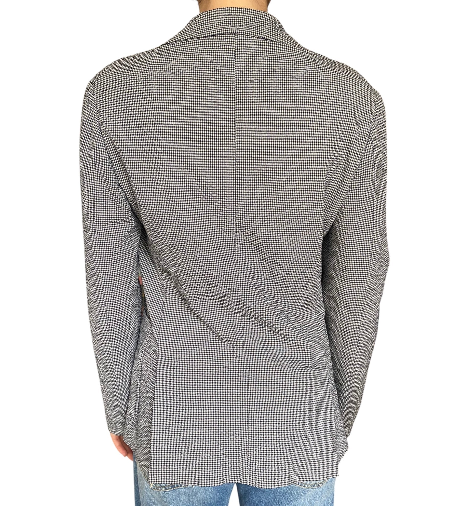 Fabiana Filippi Seersucker Check Blazer - 42 / US 6 / S