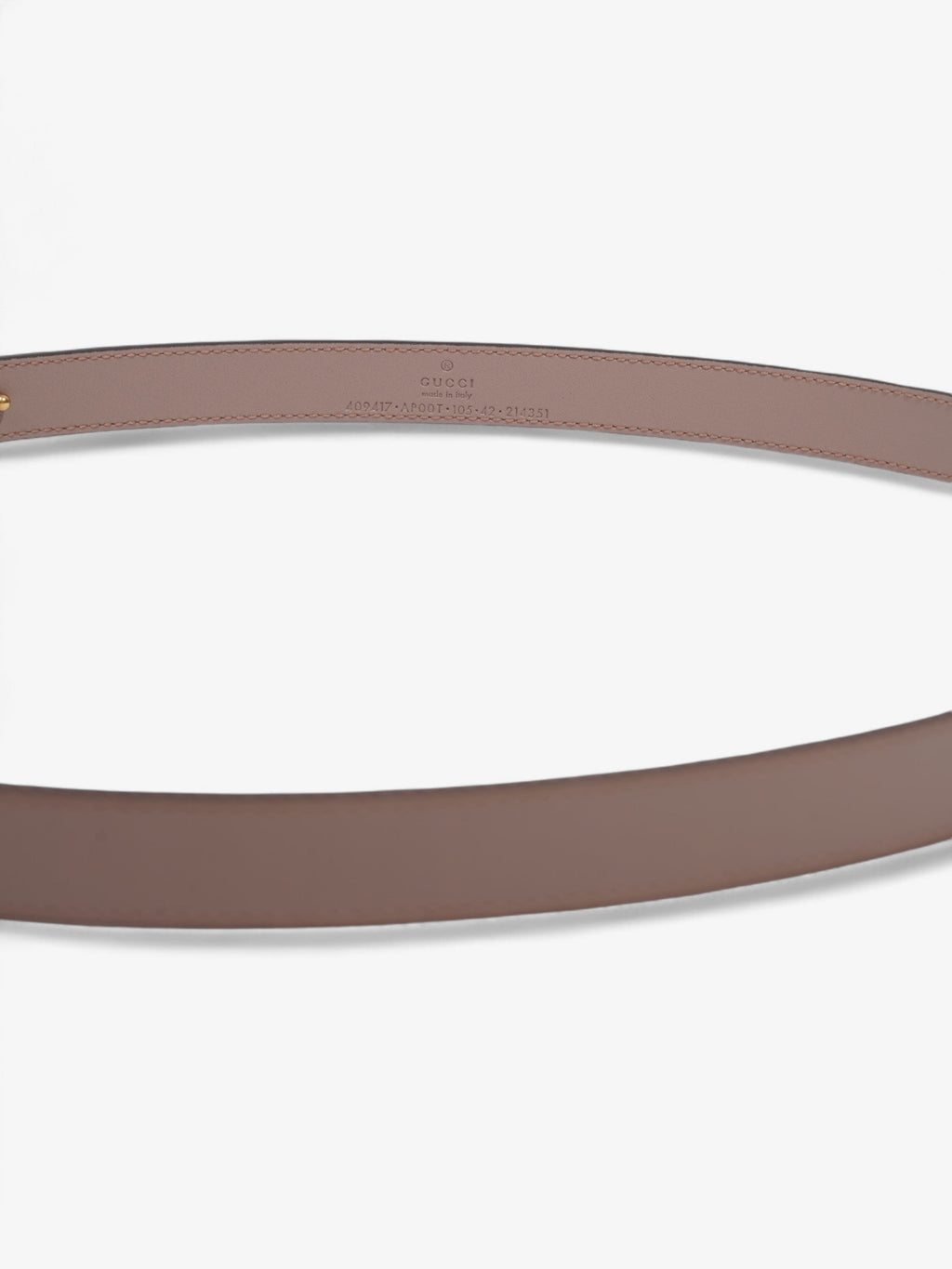 Gucci GG Marmont Thin Belt Dusty Rose / Gold Leather 105cm / 42"