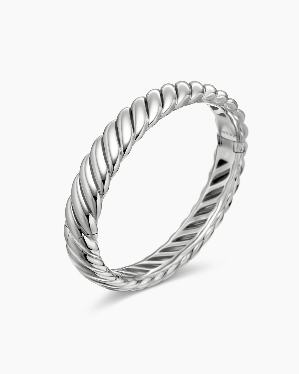 DAVID YURMAN STERLING SILVER SCULPTED CABEL 10MM BRACELET