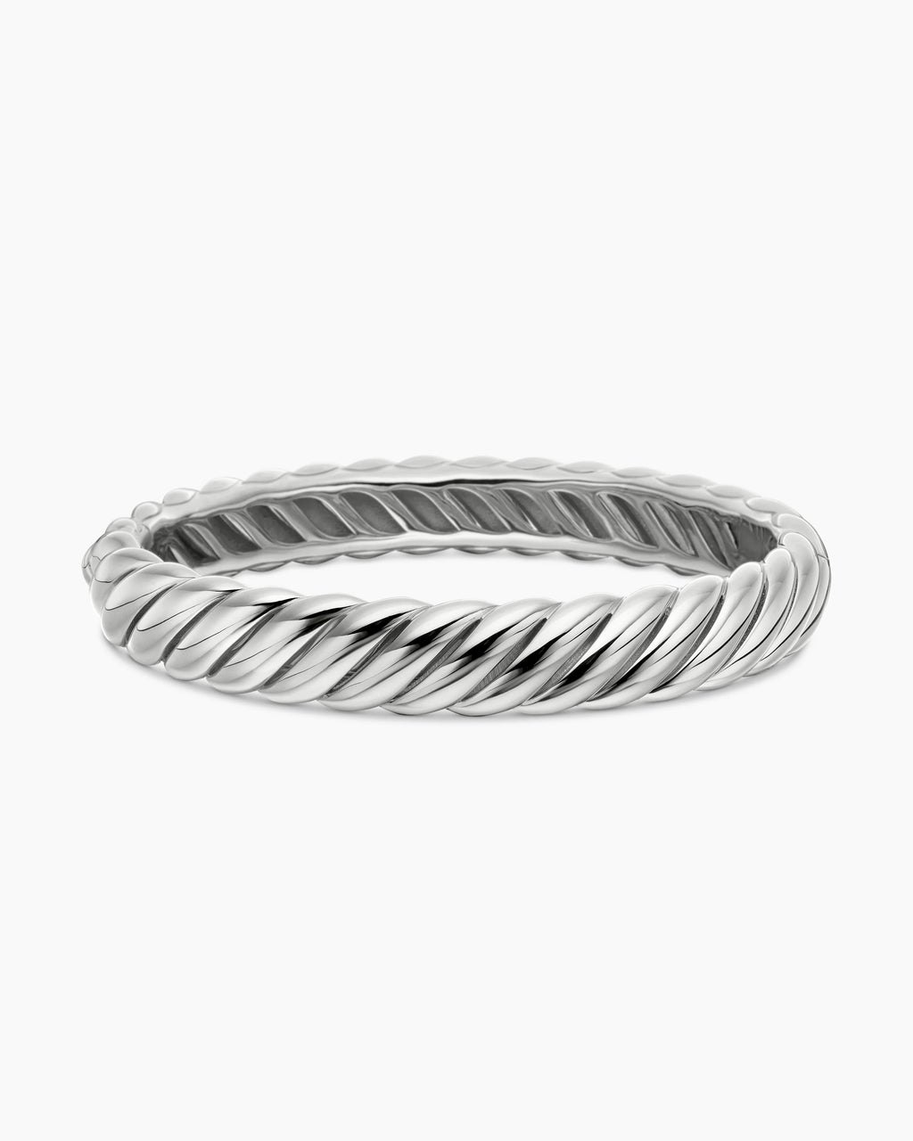 DAVID YURMAN STERLING SILVER SCULPTED CABEL 10MM BRACELET