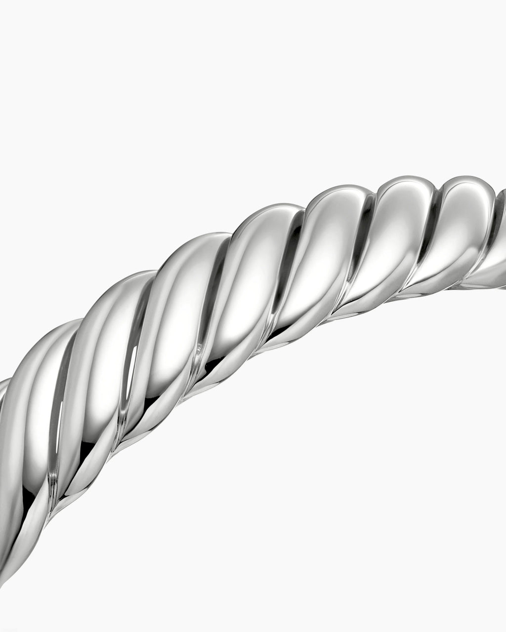 DAVID YURMAN STERLING SILVER SCULPTED CABEL 10MM BRACELET