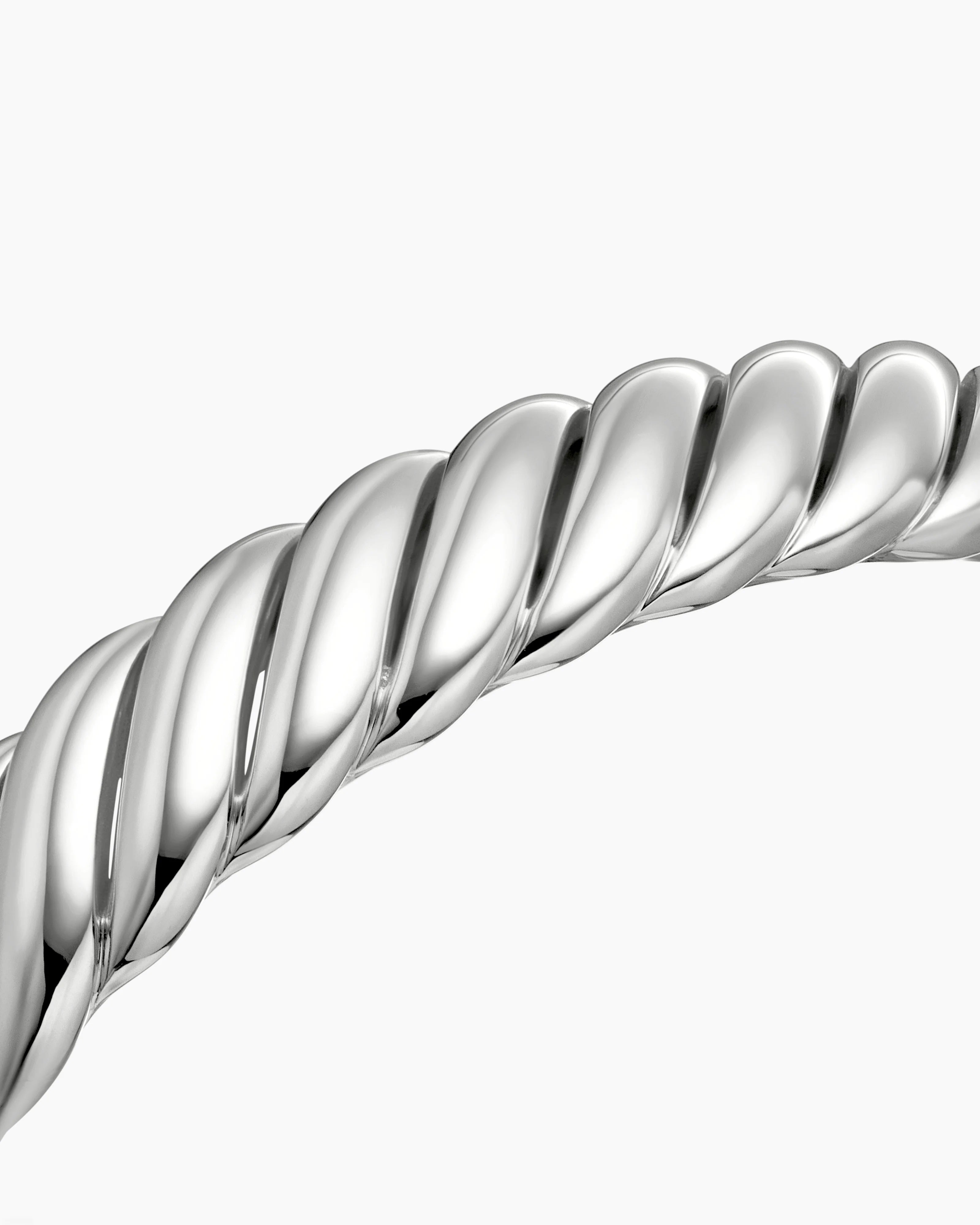 DAVID YURMAN STERLING SILVER SCULPTED CABEL 10MM BRACELET