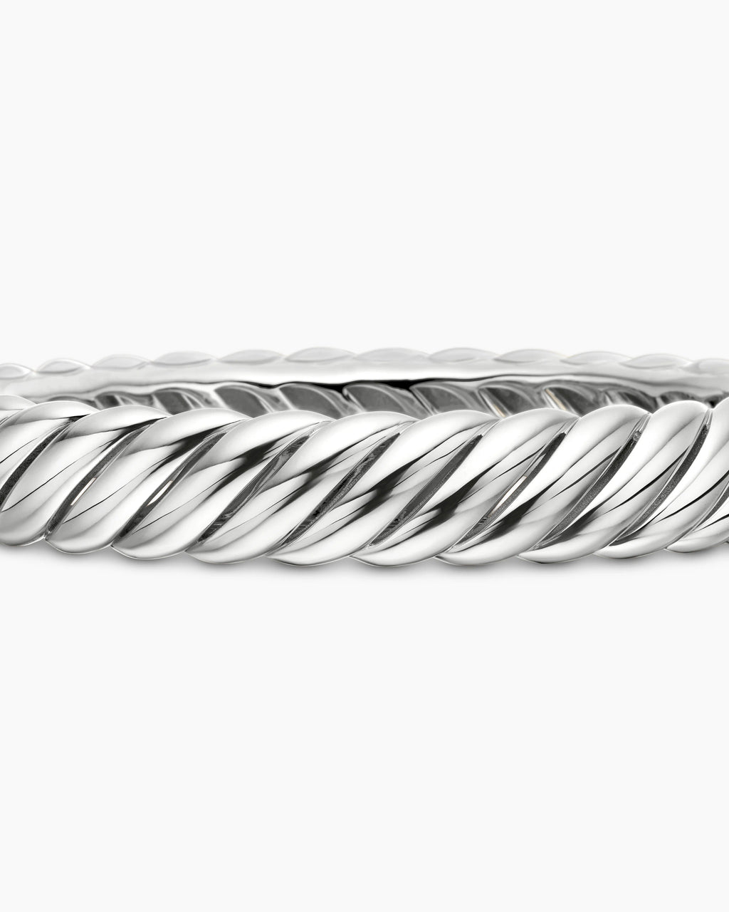 DAVID YURMAN STERLING SILVER SCULPTED CABEL 10MM BRACELET