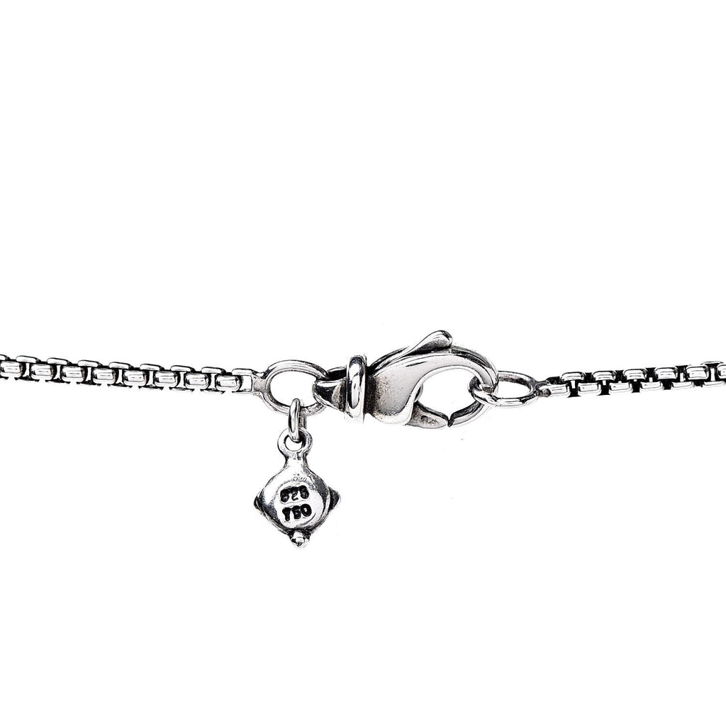 DAVID YURMAN STERLING SILVER 18K GOLD 30MM CABLE DISC NECKLACE