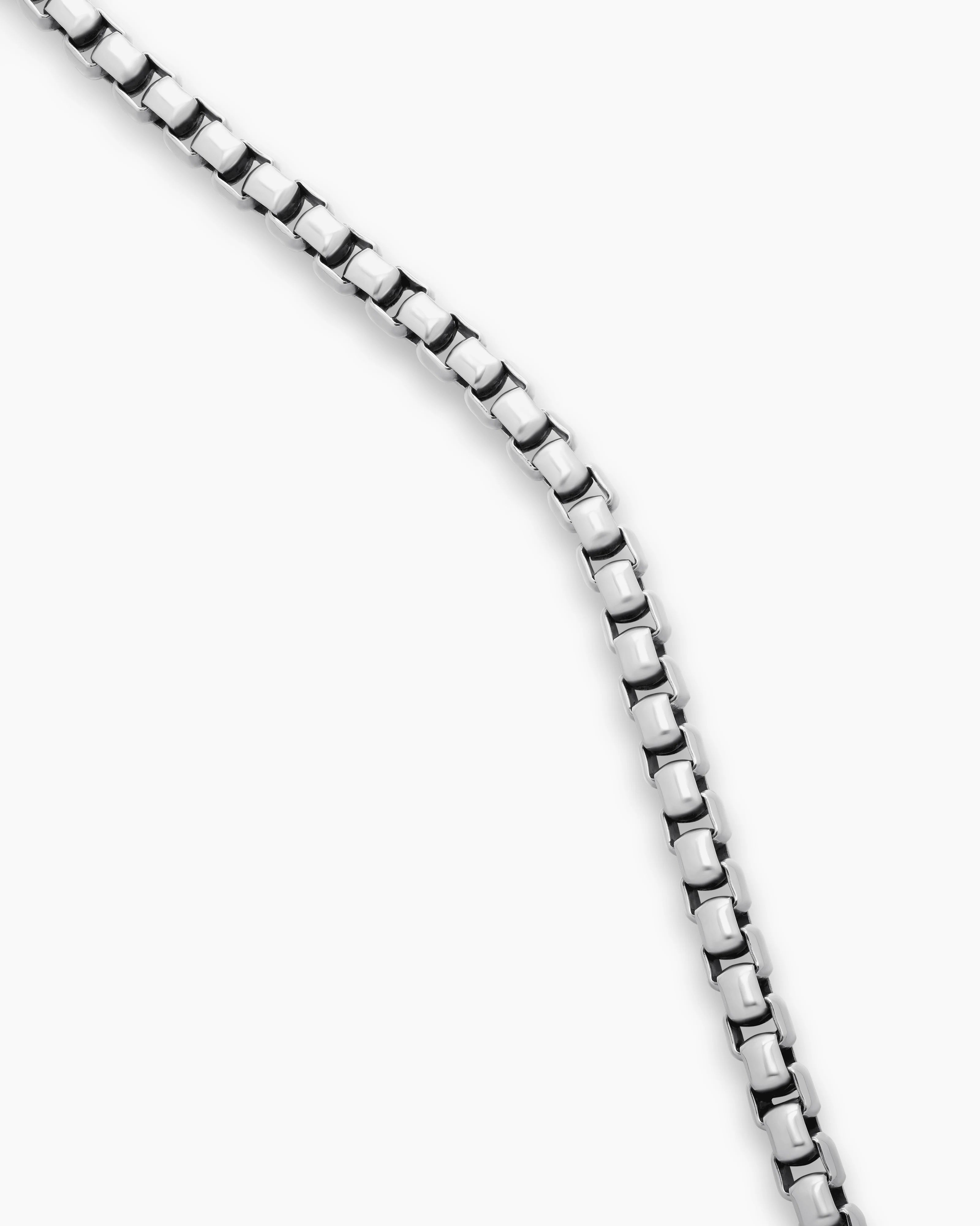 DAVID YURMAN STERLING SILVER BOX CHAIN NECKLACE