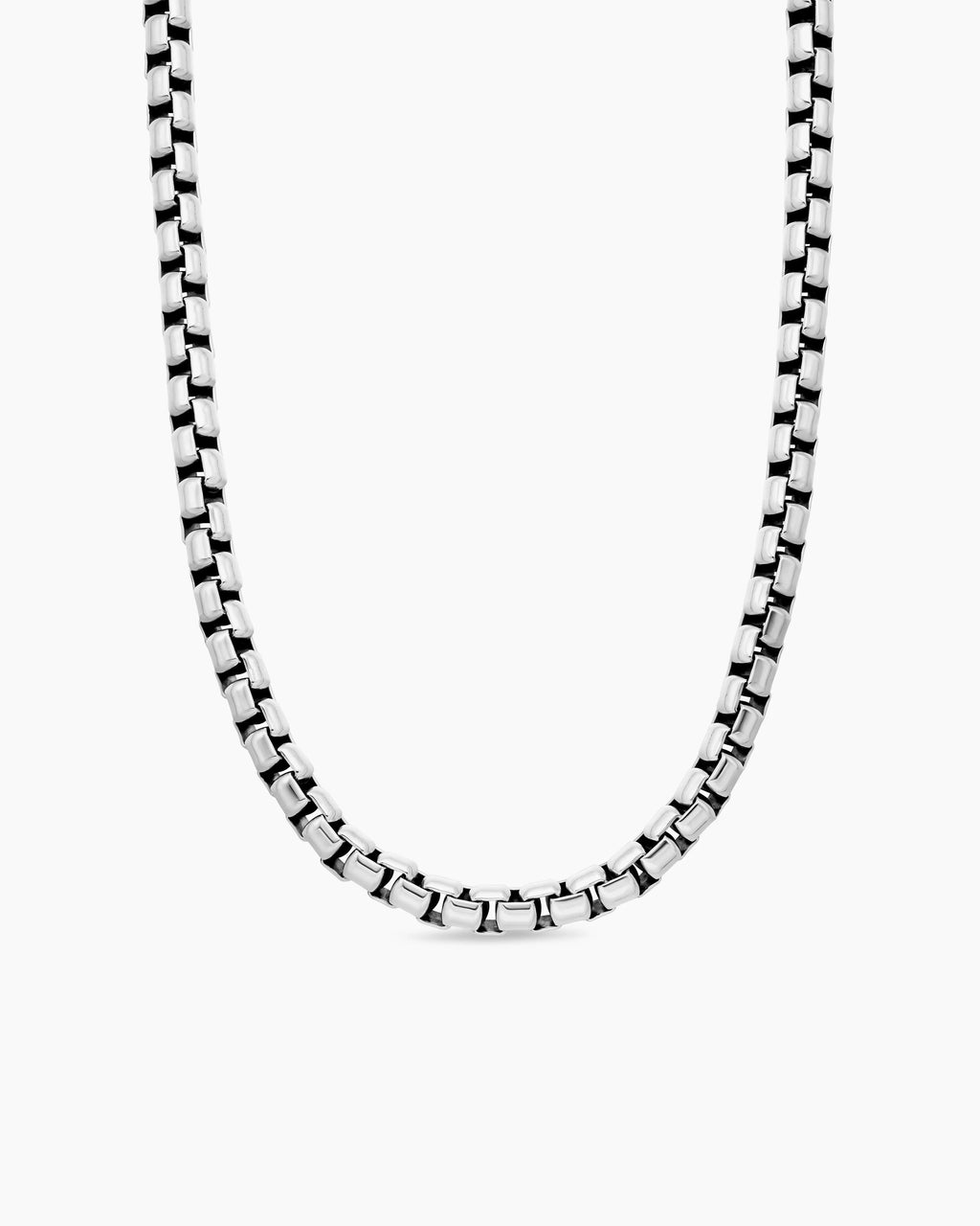 DAVID YURMAN STERLING SILVER BOX CHAIN NECKLACE