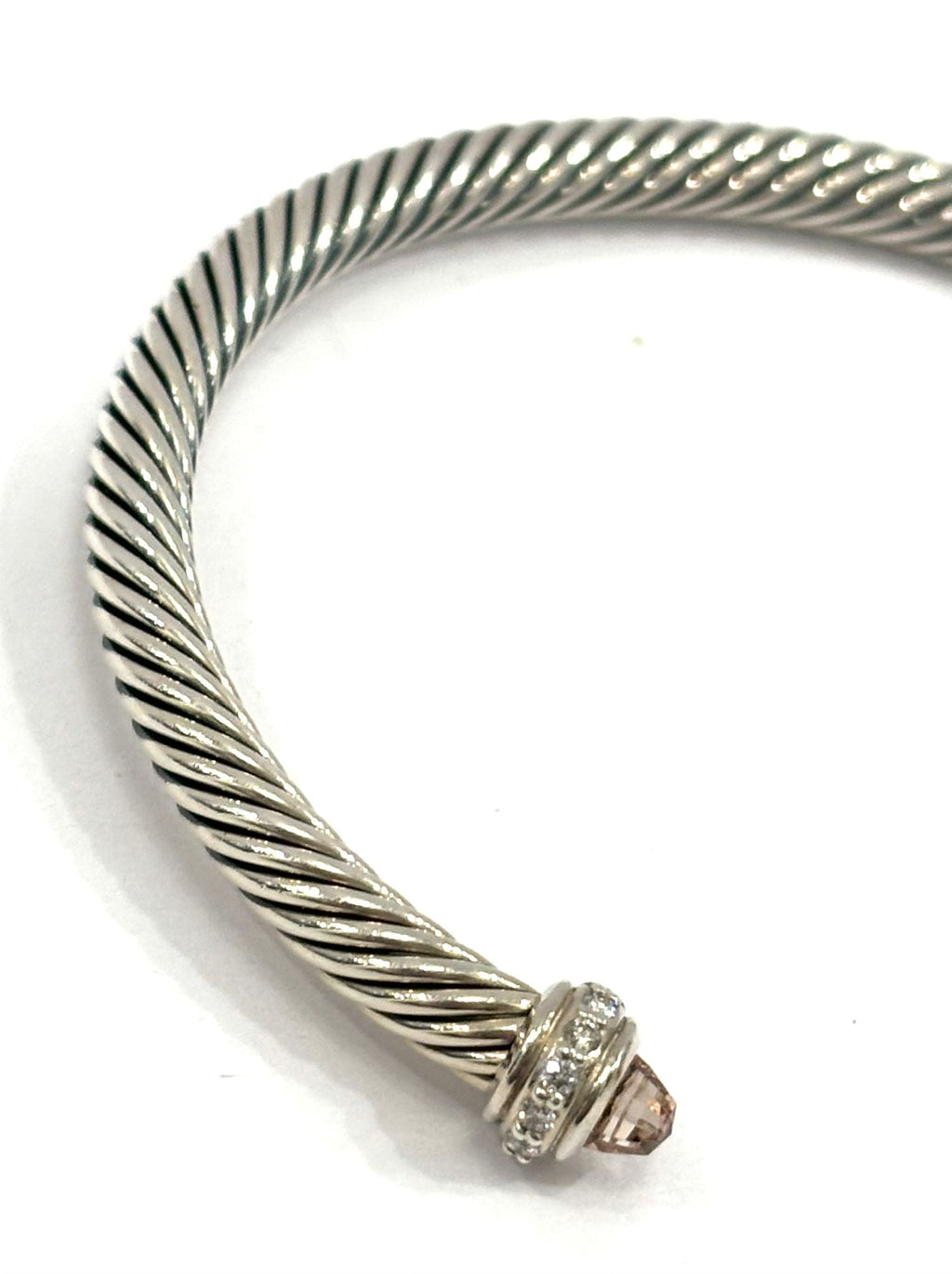 DY Cablespira® FLEX STERLING SILVER CITRINE & DIAMONDS BRACELET