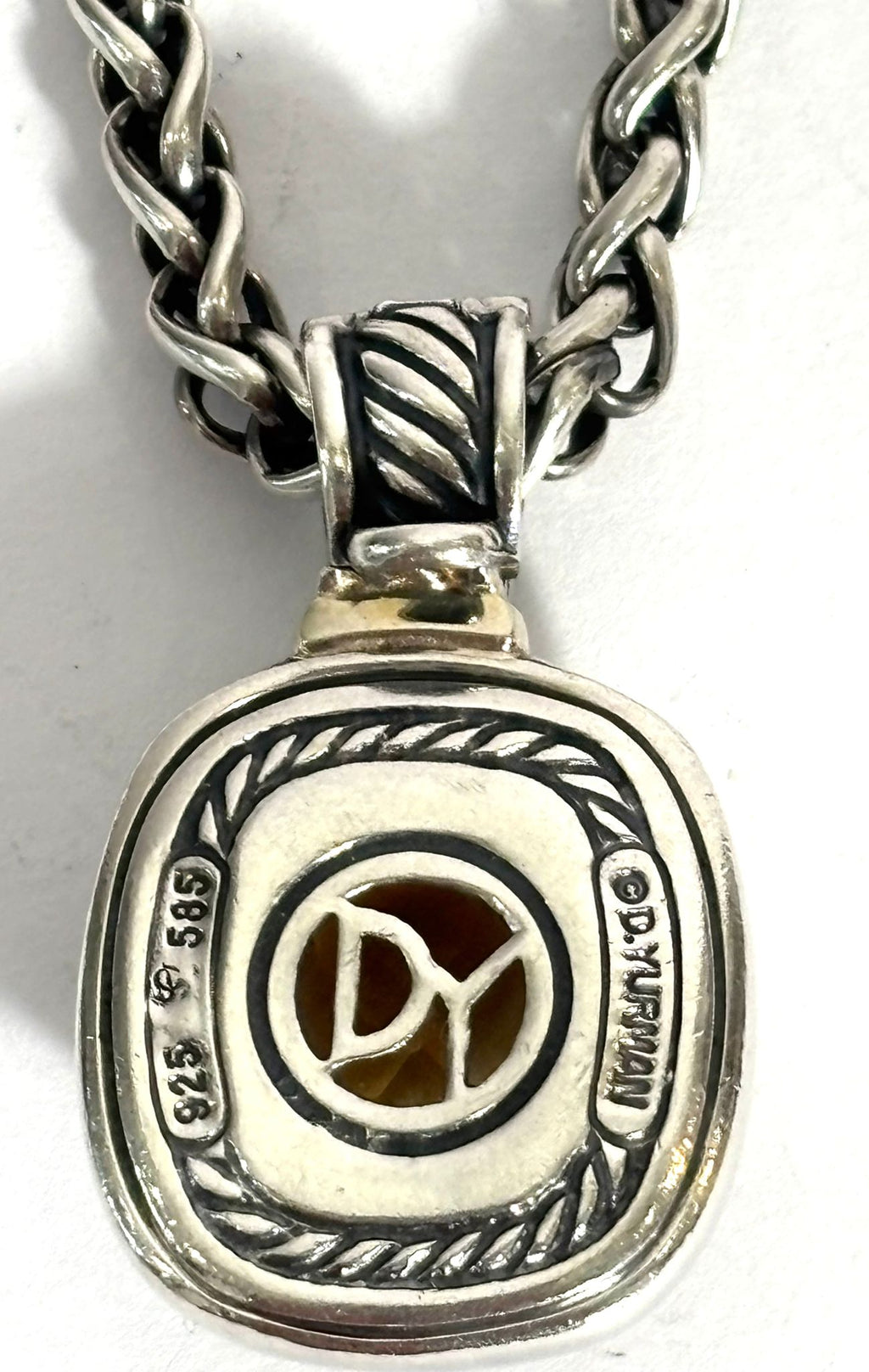 DAVID YURMAN CITRINE 14K GOLD PENDANT