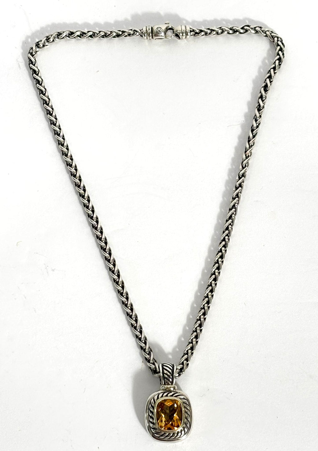 DAVID YURMAN CITRINE 14K GOLD PENDANT