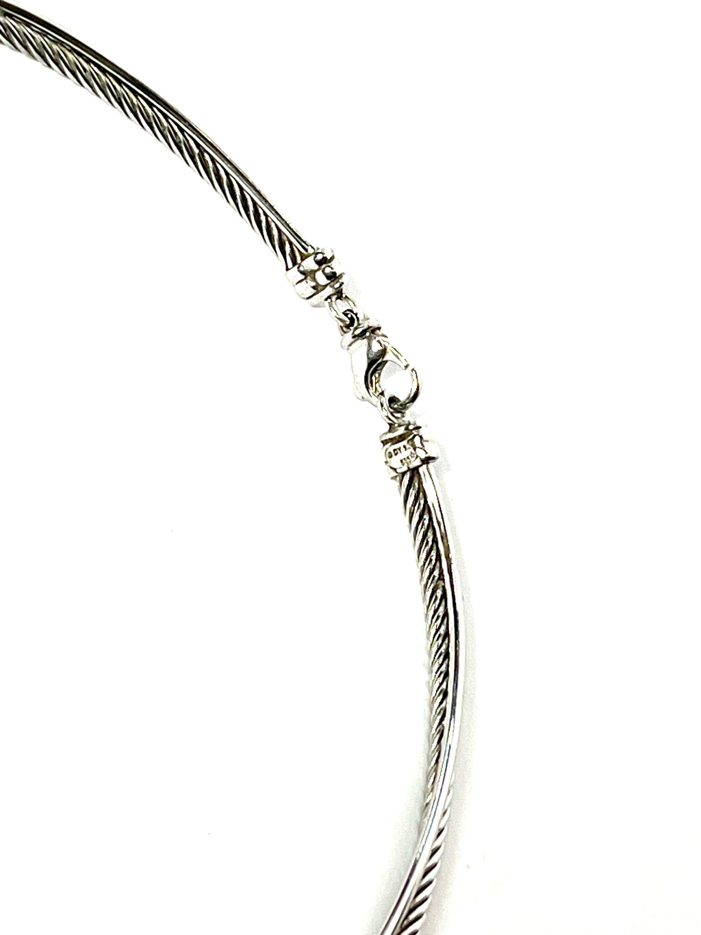 DAVID YURMAN STERLING SILVER 925 DIAMOND CROSSOVER COLLECTION NECKLACE