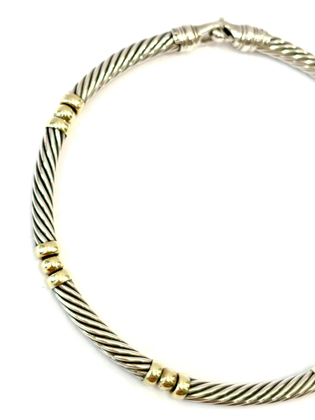 DAVID YURMAN TWO-TONE COLLAR NECKLACE 18K YELLOW GOLD