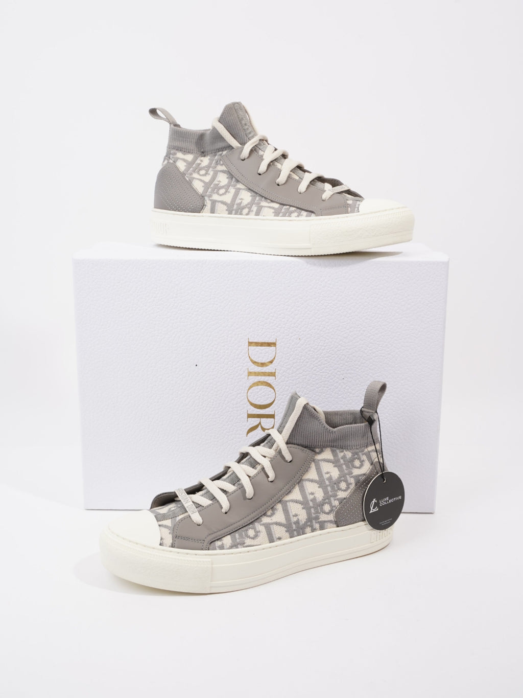 Christian Dior Walk 'n' Dior Deep Grey Technical Fabric EU 37.5 UK 4.5