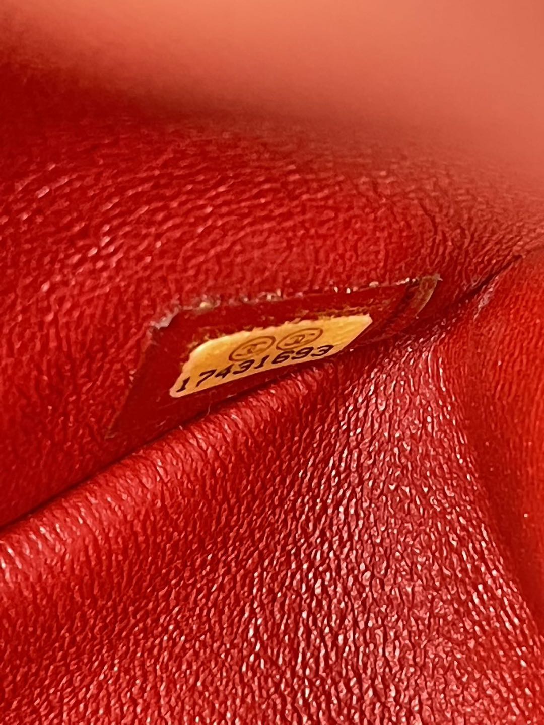 Chanel Red Timeless Classic jumbo Bag in Lambskin silber Hardware