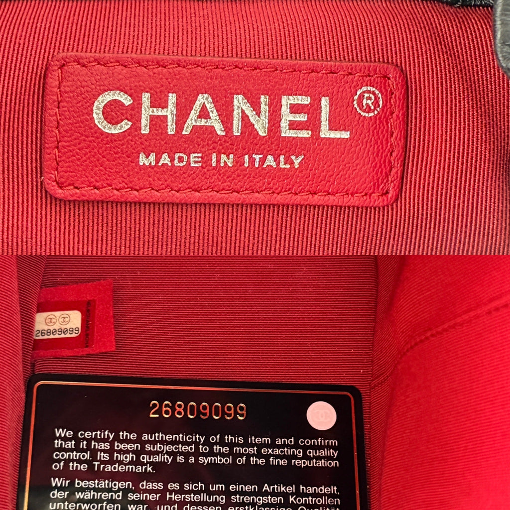 CHANEL Gabrielle Small Quilted Aged Calfskin Leather Black Backpack Bag