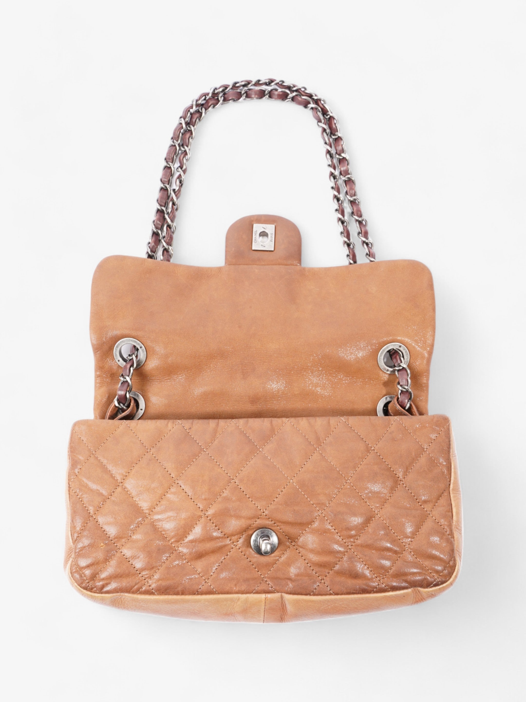 Chanel In The Mix Flap Brown Calfskin Leather Medium