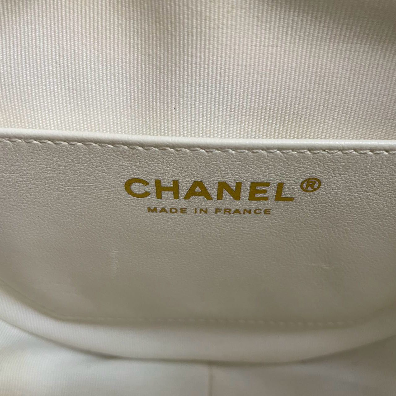 Chanel Big Heart Bag Lambskin Quilted CC In Love Clutch With Chain in White
