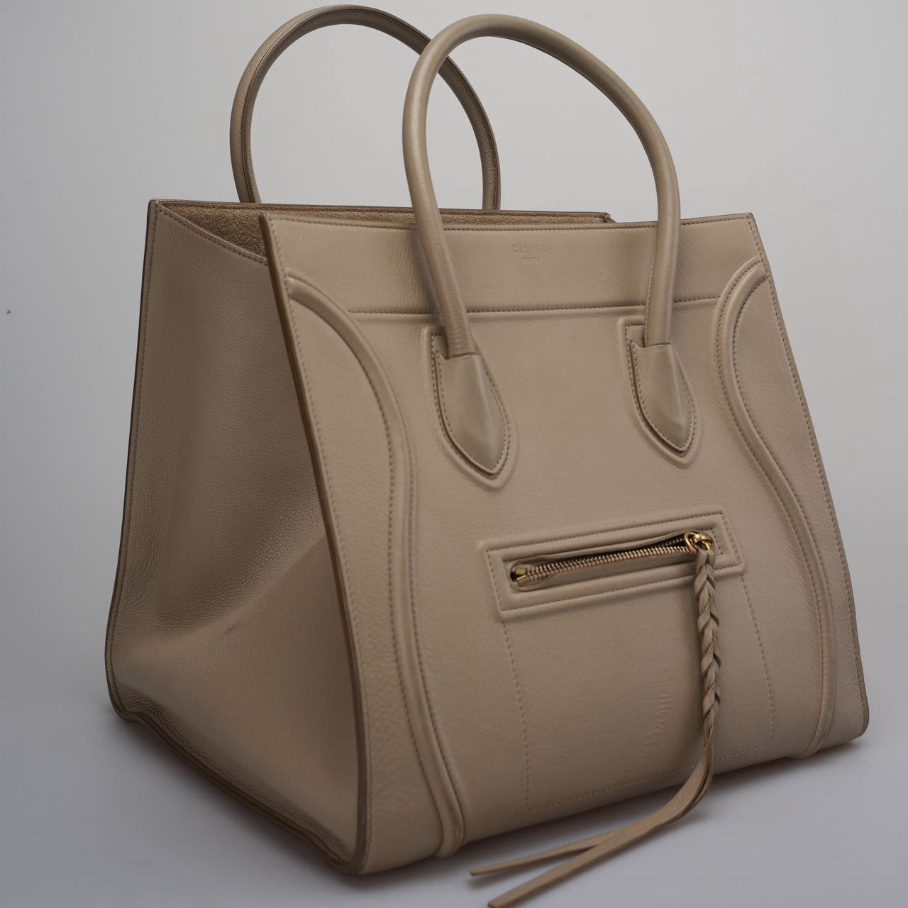 Celine Gray Luggage Tote Bag